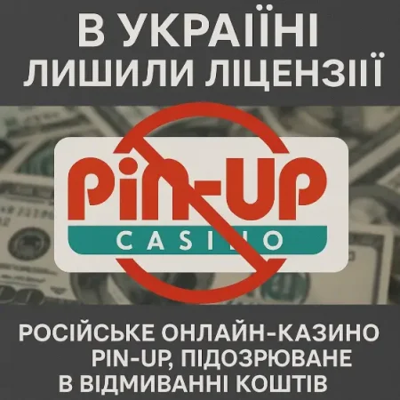 В Украине лишили лицензии российское онлайн-казино Pin-Up, подозреваемое в отмывании средств